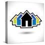 House (Home) And Residence Sign For Real Estate-smarnad-Stretched Canvas