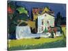 House in a Landscape-Ernst Ludwig Kirchner-Stretched Canvas