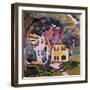 House in a Landscape-Auguste Macke-Framed Giclee Print