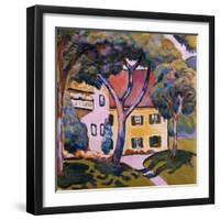 House in a Landscape-Auguste Macke-Framed Giclee Print