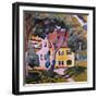 House in a Landscape-Auguste Macke-Framed Giclee Print