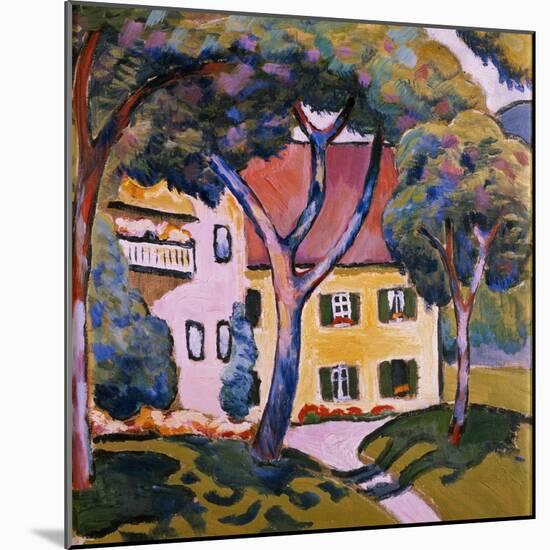 House in a Landscape-Auguste Macke-Mounted Giclee Print