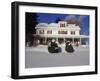 House in a Snow Covered Landscape-null-Framed Photographic Print