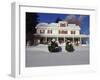 House in a Snow Covered Landscape-null-Framed Photographic Print