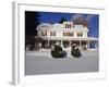 House in a Snow Covered Landscape-null-Framed Photographic Print