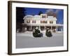 House in a Snow Covered Landscape-null-Framed Photographic Print