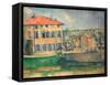 House in Aix, 1885-1887-Paul Cézanne-Framed Stretched Canvas