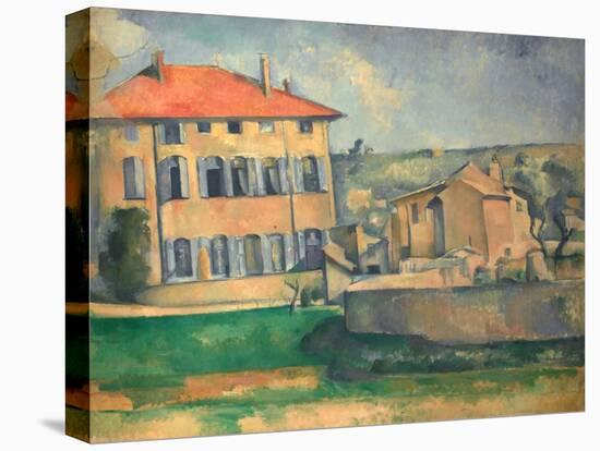 House in Aix, 1885-1887-Paul Cézanne-Stretched Canvas