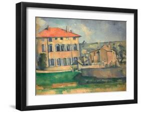 House in Aix, 1885-1887-Paul Cézanne-Framed Giclee Print