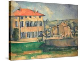 House in Aix, 1885-1887-Paul Cézanne-Stretched Canvas