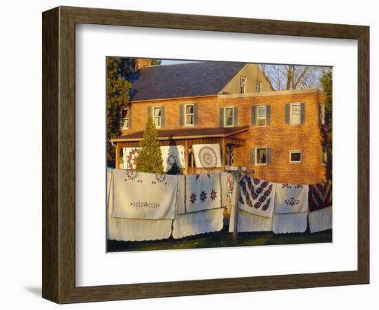 House in Amish Village, Lancaster County, Pennsylvania, USA-Sylvain Grandadam-Framed Photographic Print