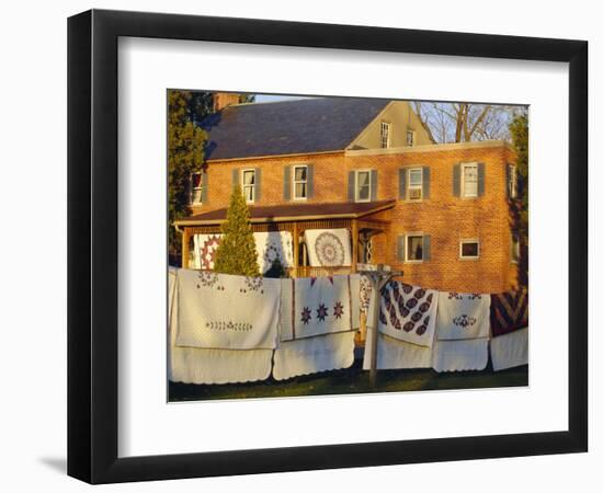 House in Amish Village, Lancaster County, Pennsylvania, USA-Sylvain Grandadam-Framed Photographic Print