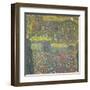 House in Attersee-Gustav Klimt-Framed Art Print