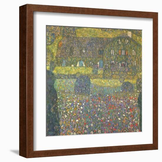 House in Attersee-Gustav Klimt-Framed Art Print