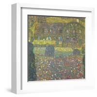 House in Attersee-Gustav Klimt-Framed Art Print