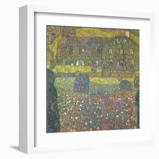 House in Attersee-Gustav Klimt-Framed Art Print