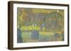 House in Attersee-Gustav Klimt-Framed Art Print