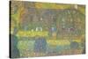 House in Attersee-Gustav Klimt-Stretched Canvas