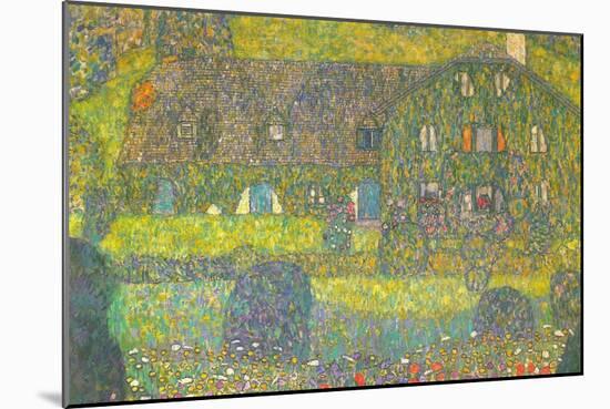 House In Attersee-Gustav Klimt-Mounted Premium Giclee Print