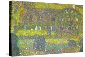 House In Attersee-Gustav Klimt-Stretched Canvas