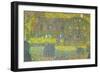 House In Attersee-Gustav Klimt-Framed Art Print