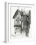 House in Bacharach on the River Rhine, 19th Century-Victor Hugo-Framed Giclee Print