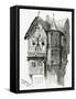 House in Bacharach on the River Rhine, 19th Century-Victor Hugo-Framed Stretched Canvas