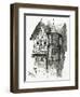 House in Bacharach on the River Rhine, 19th Century-Victor Hugo-Framed Giclee Print