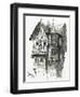 House in Bacharach on the River Rhine, 19th Century-Victor Hugo-Framed Giclee Print