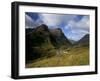 House in Glencoe Pass, Site of the Massacre of Glencoe, Highland Region, Scotland, UK-Patrick Dieudonne-Framed Photographic Print