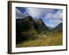 House in Glencoe Pass, Site of the Massacre of Glencoe, Highland Region, Scotland, UK-Patrick Dieudonne-Framed Photographic Print