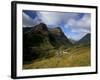 House in Glencoe Pass, Site of the Massacre of Glencoe, Highland Region, Scotland, UK-Patrick Dieudonne-Framed Photographic Print