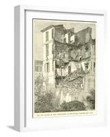 House in Nice, Demolished in the Riviera Earthquake, 1887-null-Framed Giclee Print