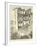 House in Nice, Demolished in the Riviera Earthquake, 1887-null-Framed Giclee Print