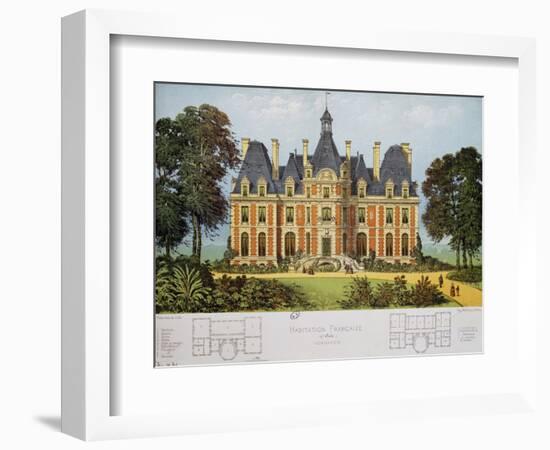 House in Normandy, Design-Victor Petit-Framed Giclee Print