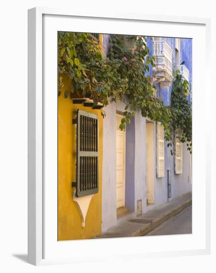 House in Old Walled City District, Cartagena City, Bolivar State, Colombia, South America-Richard Cummins-Framed Photographic Print