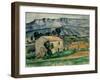 House in Provence - Cezanne, Paul (1839-1906) - 1886-1890 - Oil on Canvas - Indianapolis Museum of-Paul Cezanne-Framed Giclee Print