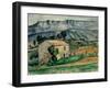 House in Provence - Cezanne, Paul (1839-1906) - 1886-1890 - Oil on Canvas - Indianapolis Museum of-Paul Cezanne-Framed Giclee Print