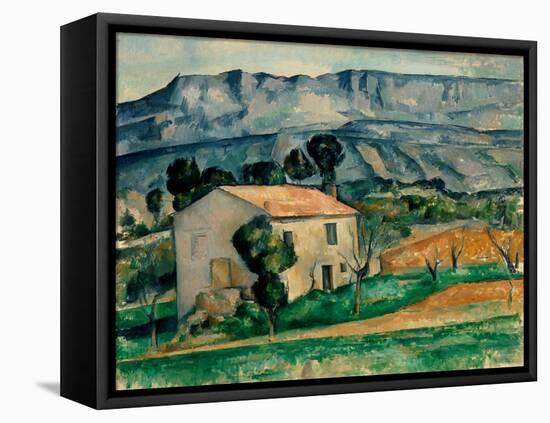 House in Provence-Paul Cézanne-Framed Stretched Canvas