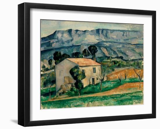 House in Provence-Paul Cézanne-Framed Giclee Print