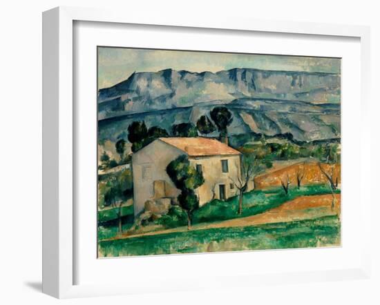 House in Provence-Paul Cézanne-Framed Giclee Print