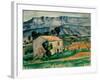 House in Provence-Paul Cézanne-Framed Giclee Print