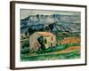 House in Provence-Paul Cézanne-Framed Giclee Print