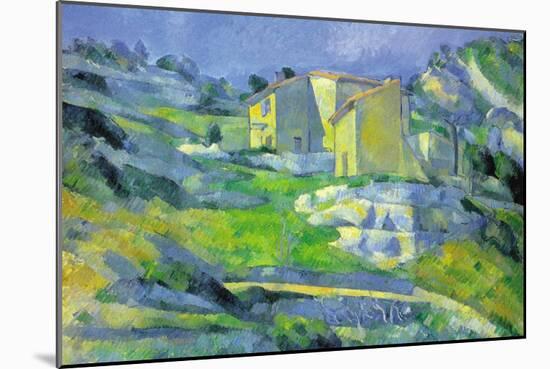 House In Provence-Paul Cézanne-Mounted Art Print