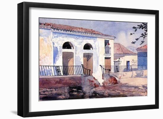 House in Santiago, Cuba, c.1885-Winslow Homer-Framed Giclee Print