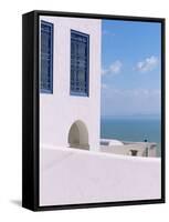 House in Sidi Bou Said, Tunisia-Jon Arnold-Framed Stretched Canvas