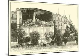 House in the Avenue De La Gare, Mentone, Ruined by the Riviera Earthquake, 1887-null-Mounted Giclee Print