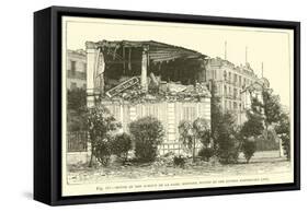 House in the Avenue De La Gare, Mentone, Ruined by the Riviera Earthquake, 1887-null-Framed Stretched Canvas