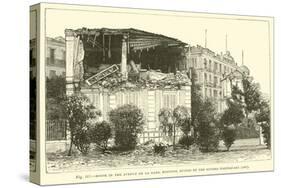 House in the Avenue De La Gare, Mentone, Ruined by the Riviera Earthquake, 1887-null-Stretched Canvas