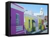 House in the Bo-Kaap (Malay Quarter), Cape Town, Cape Province, South Africa-Fraser Hall-Framed Stretched Canvas